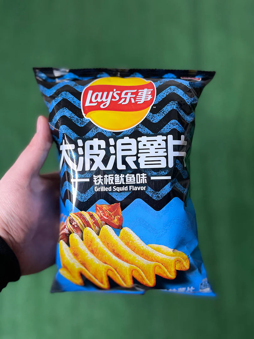 Lay's Waves Potato Chips - Grilled Squid Flavor