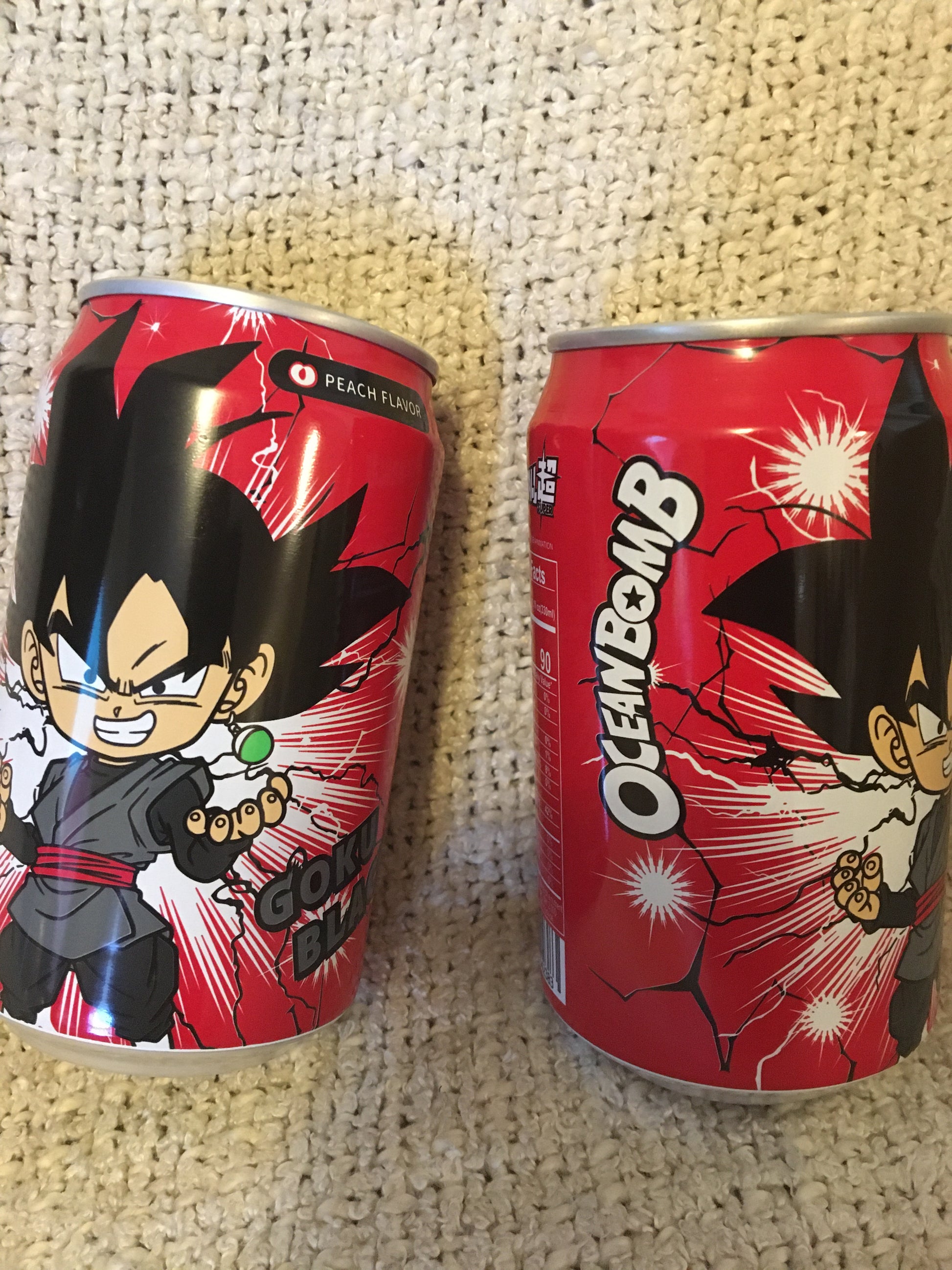 Buy Ocean Bomb Dragon Ball Z Soda, Goku Black Peach Flavor